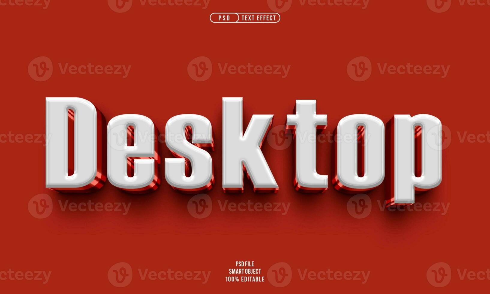 Desktop 3d text effect photo