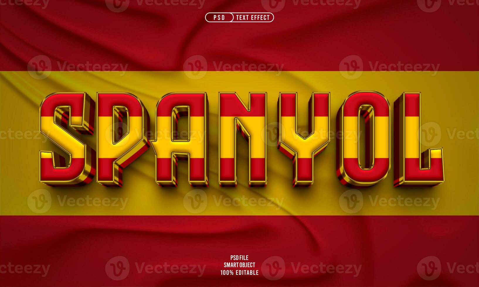 SPANYOL 3d text effect photo
