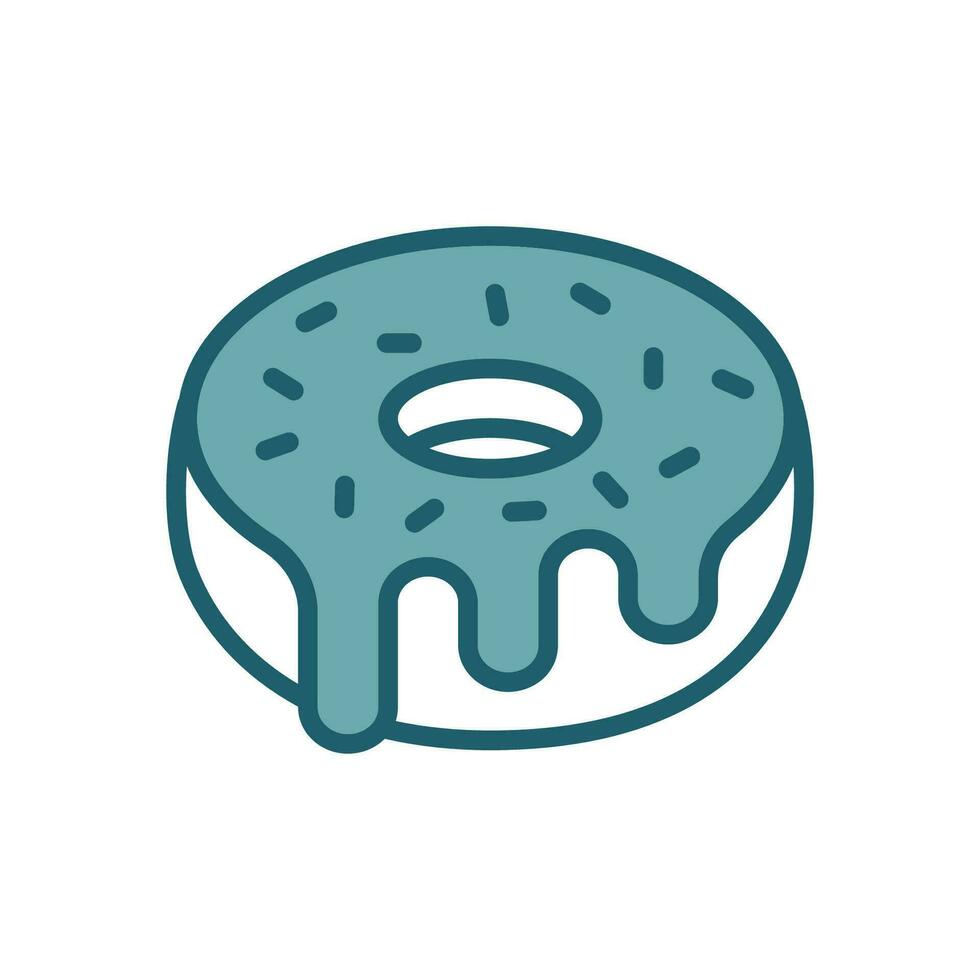 rosquilla icono vector diseño modelo sencillo y limpiar