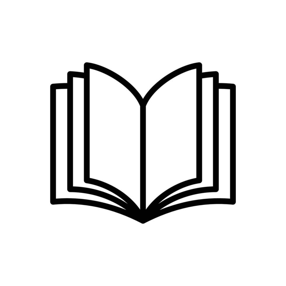 book icon vector design template simple and clean