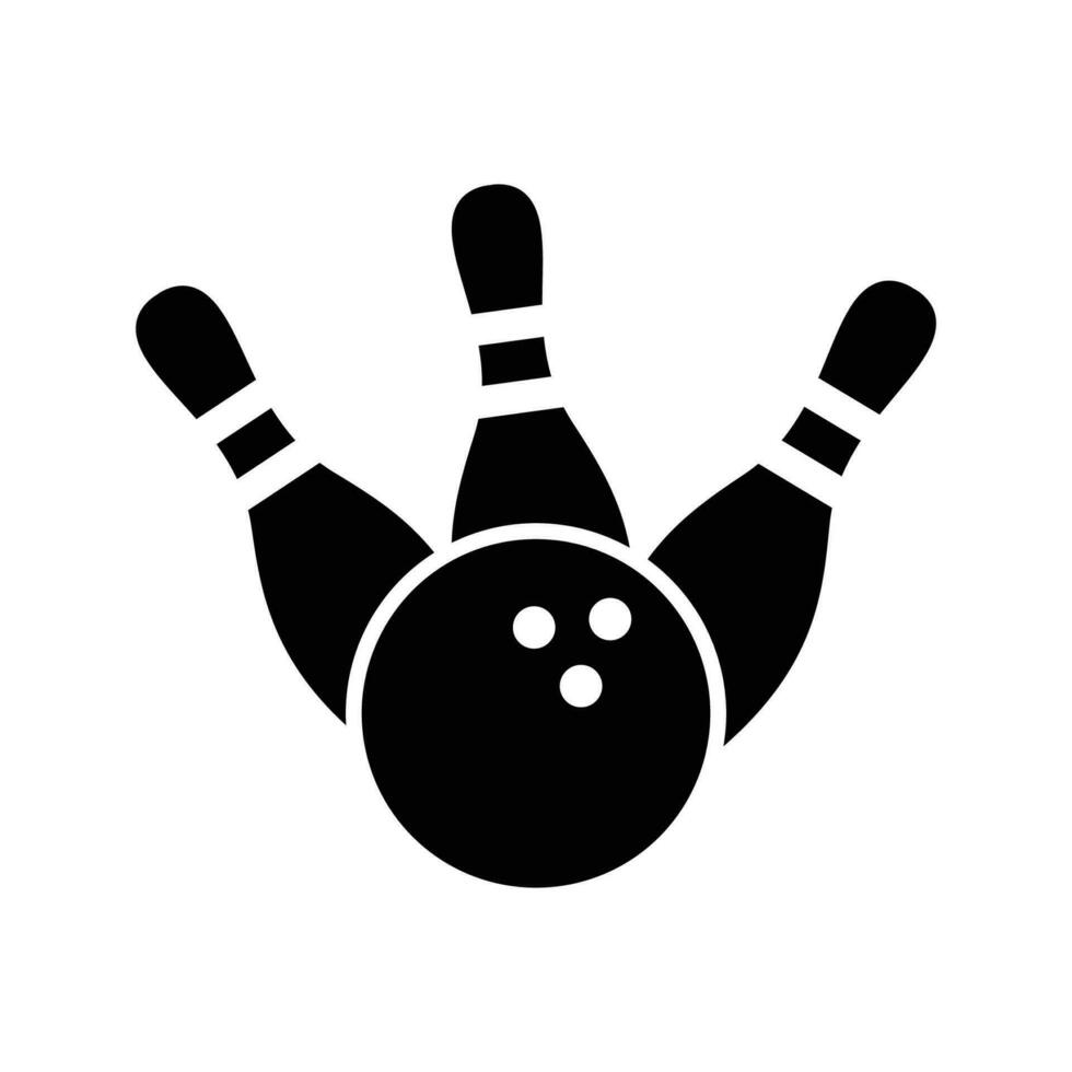 bowling icon vector design template simple and clean