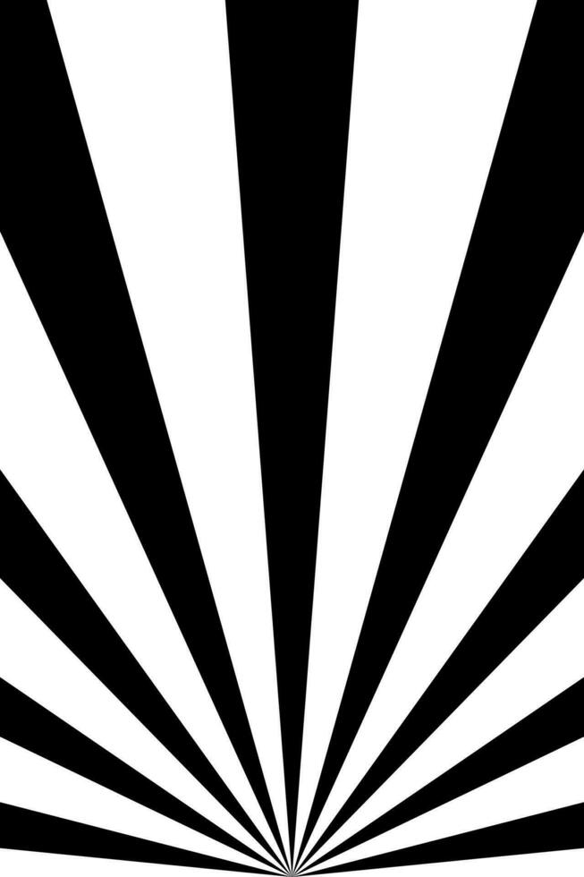Retro sunburst vector background. Grunge design element. Black and white backdrop
