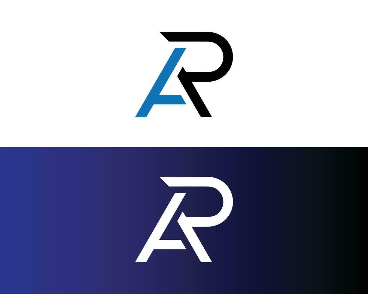 Abstract letter AP, PA, AR, and RA logo design vector template.