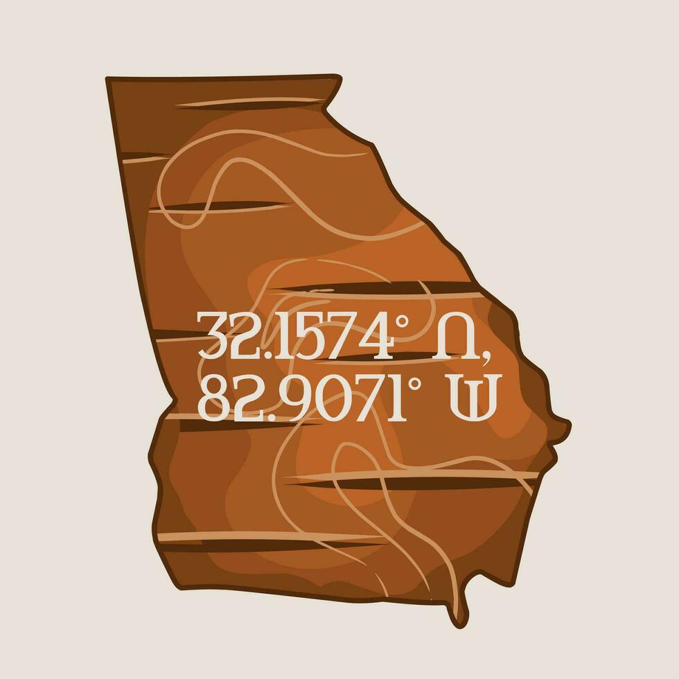 vector of georgia wood texture perfect for print, t-shirt design, etc