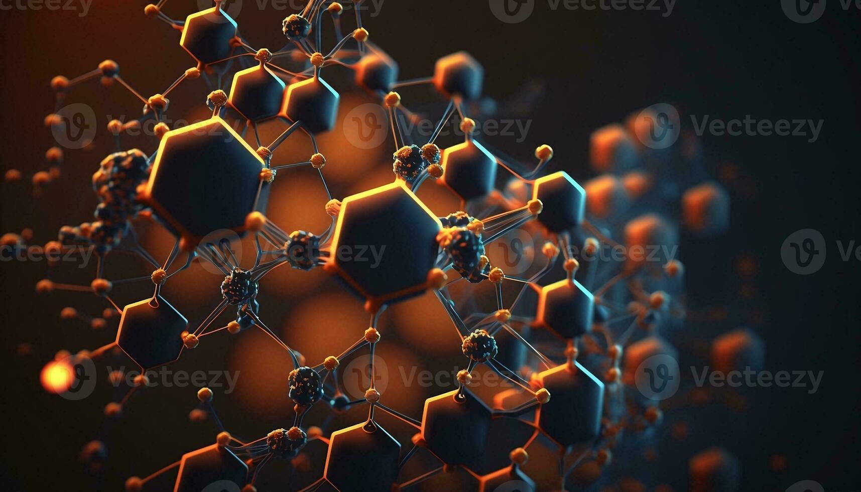 Futuristic 3D DNA mesh. Glossy effect 3D scene, fashion abstract background illustration. photo