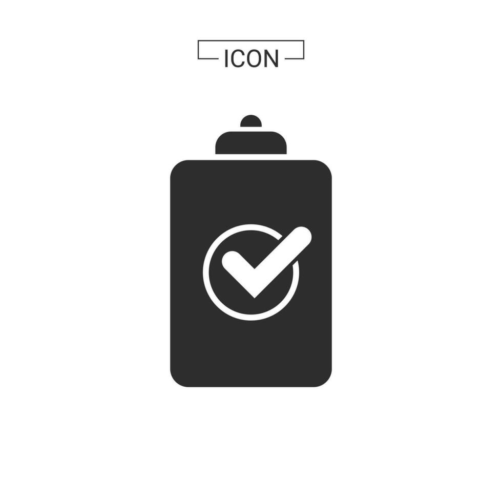 Document line and fill icon vector