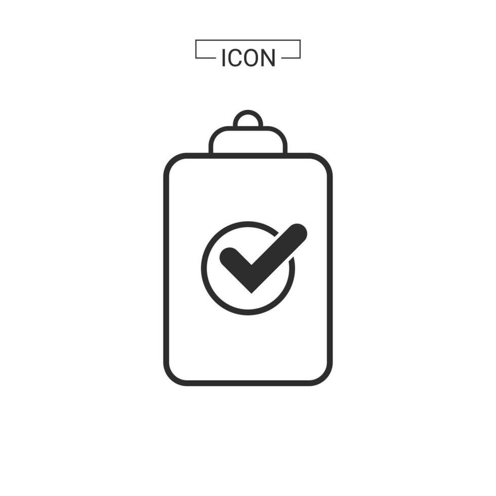 documento línea y llenar icono vector