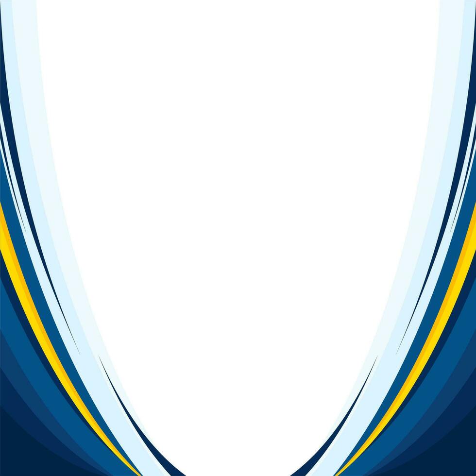 Blue abstract wave background design vector