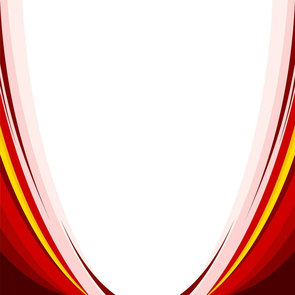 red abstract wave background vector
