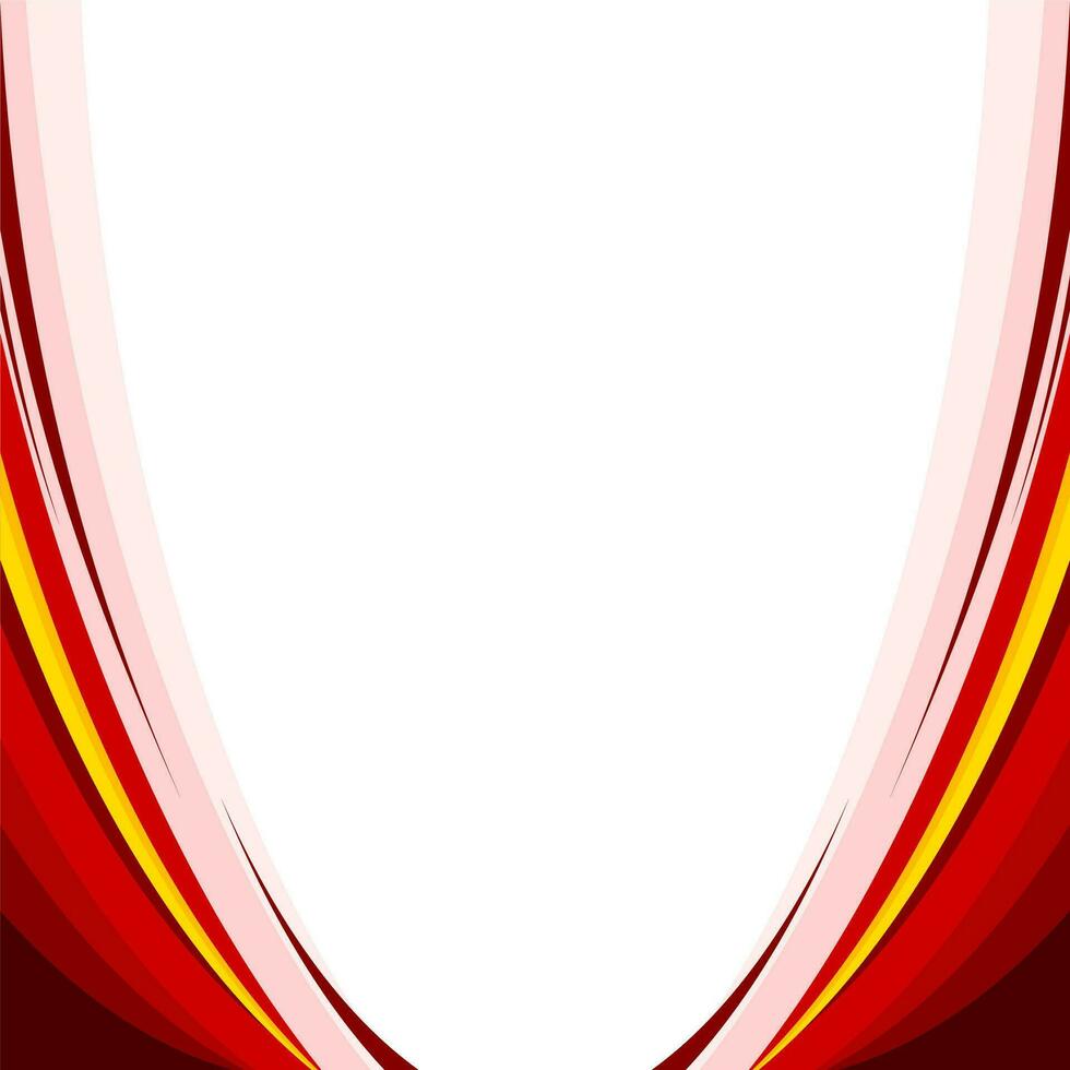 red abstract wave background vector