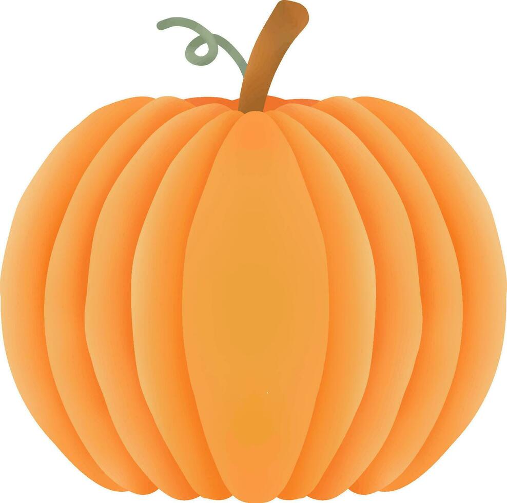 Pumpkins harvested in the autumn vector