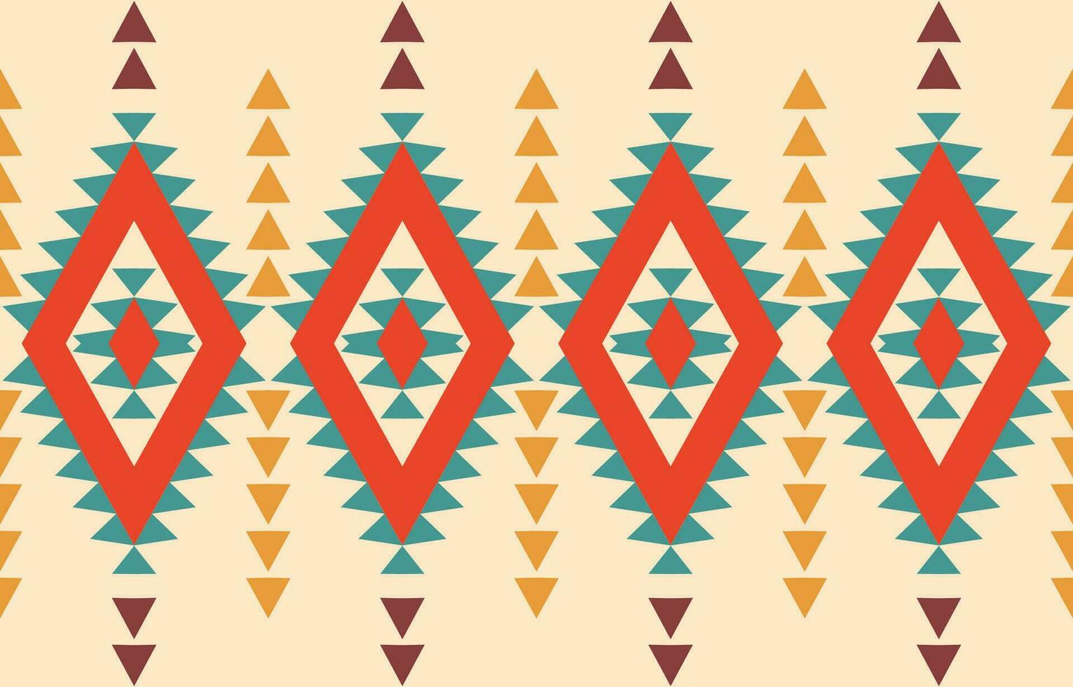 Ethnic abstract ikat art. Aztec ornament print. geometric ethnic pattern seamless  color oriental.  Design for background ,curtain, carpet, wallpaper, clothing, wrapping, Batik, vector illustration.