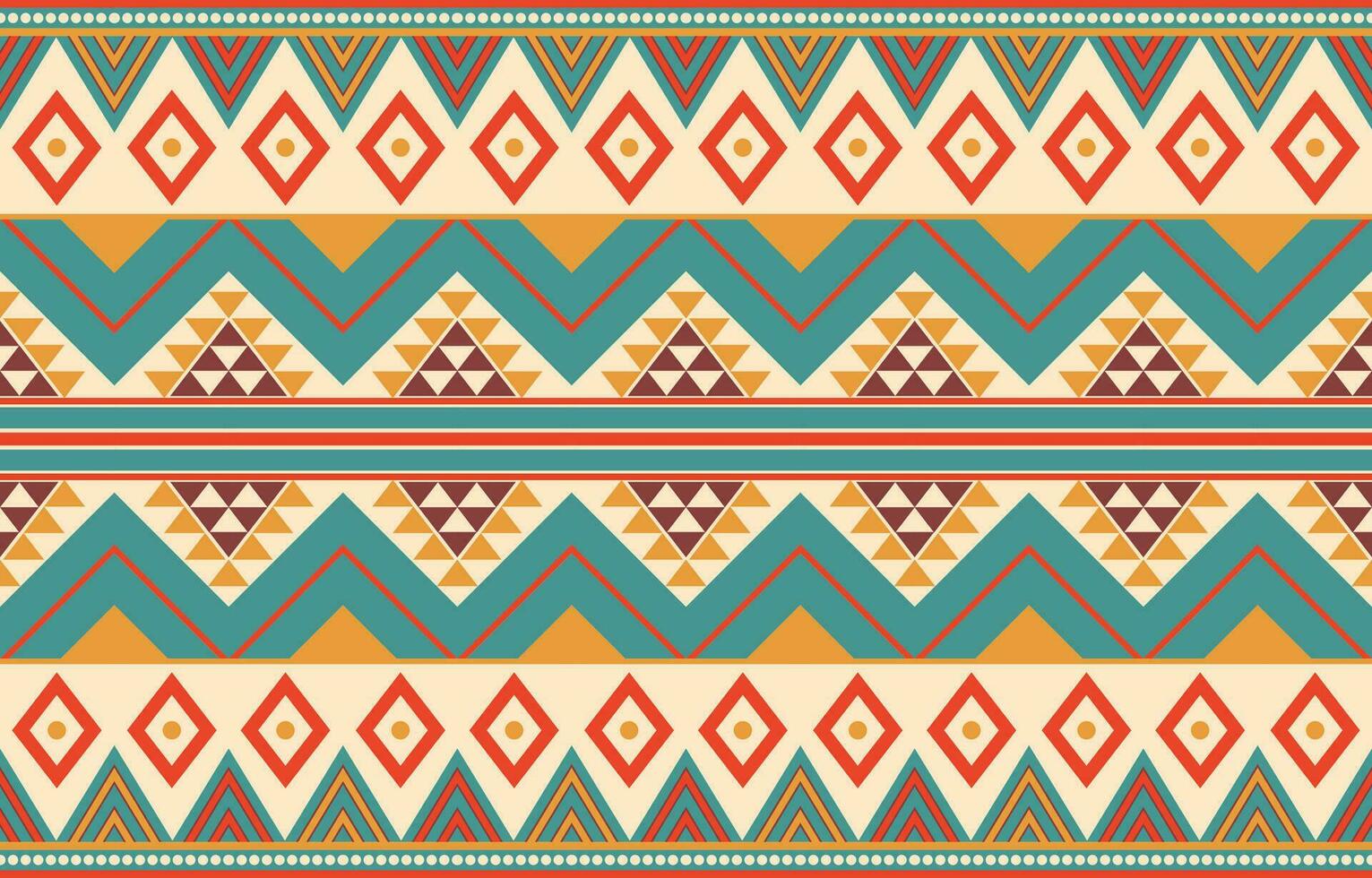 Ethnic abstract ikat art. Aztec ornament print. geometric ethnic pattern seamless  color oriental.  Design for background ,curtain, carpet, wallpaper, clothing, wrapping, Batik, vector illustration.