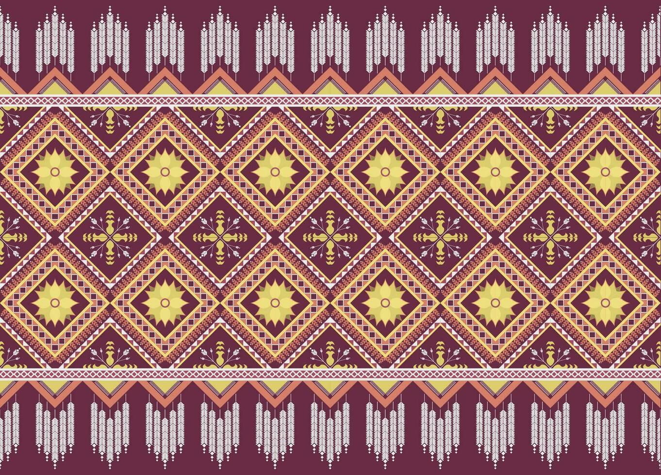 étnico resumen ikat Arte. azteca ornamento impresión. geométrico étnico modelo sin costura color oriental. diseño para antecedentes ,cortina, alfombra, fondo de pantalla, ropa, envase, batik, vector ilustración.