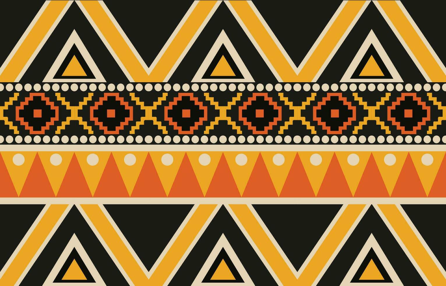 Ethnic abstract ikat art. Aztec ornament print. geometric ethnic pattern seamless  color oriental.  Design for background ,curtain, carpet, wallpaper, clothing, wrapping, Batik, vector illustration.