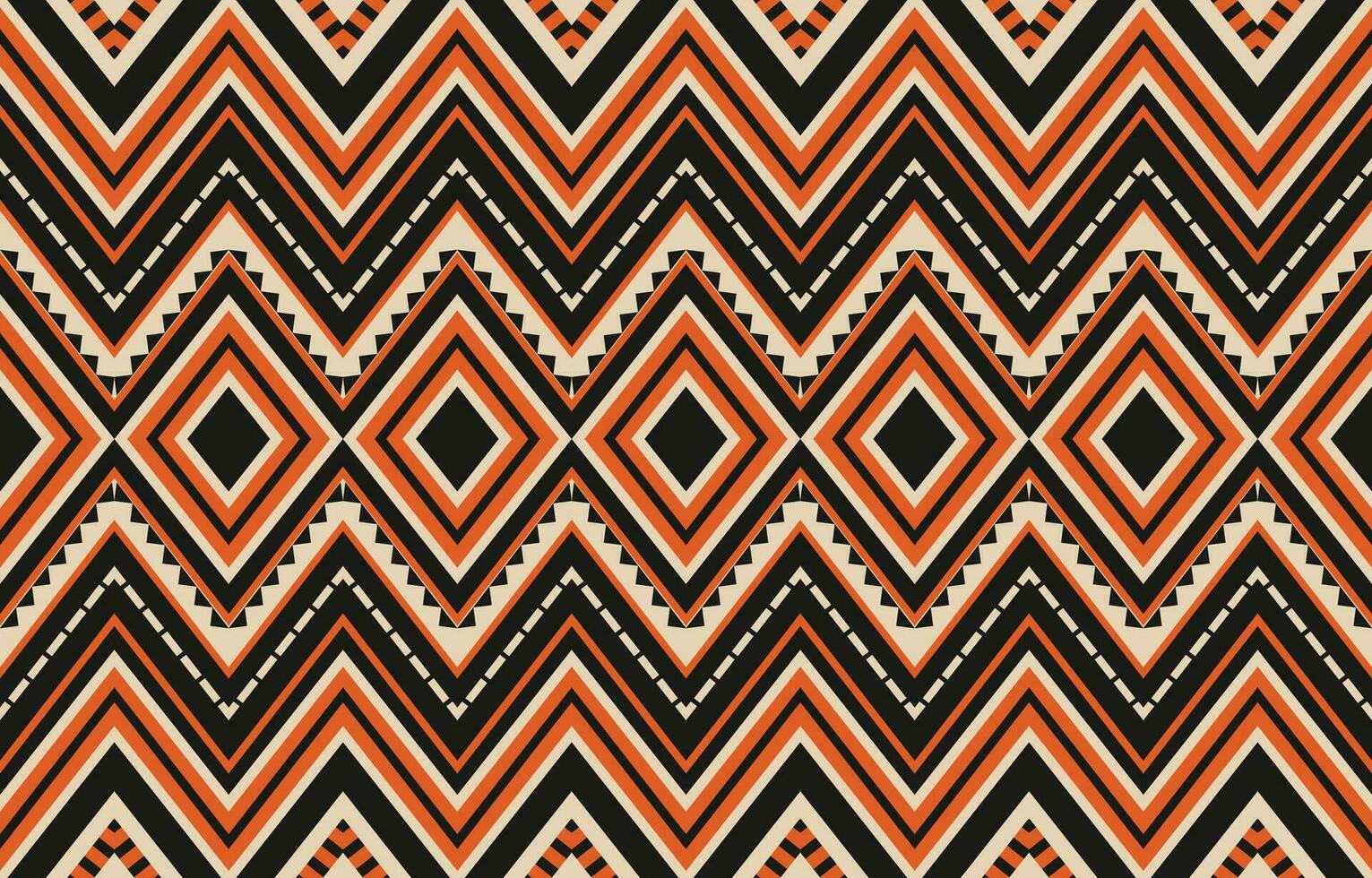 Ethnic abstract ikat art. Aztec ornament print. geometric ethnic pattern seamless  color oriental.  Design for background ,curtain, carpet, wallpaper, clothing, wrapping, Batik, vector illustration.