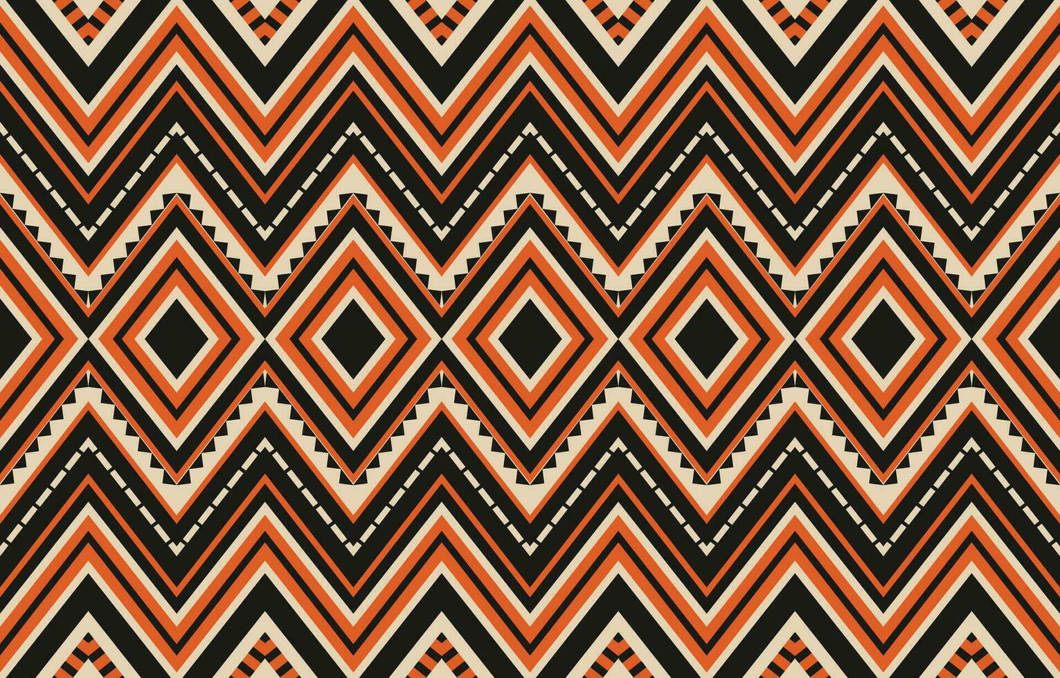 Ethnic abstract ikat art. Aztec ornament print. geometric ethnic pattern seamless  color oriental.  Design for background ,curtain, carpet, wallpaper, clothing, wrapping, Batik, vector illustration.