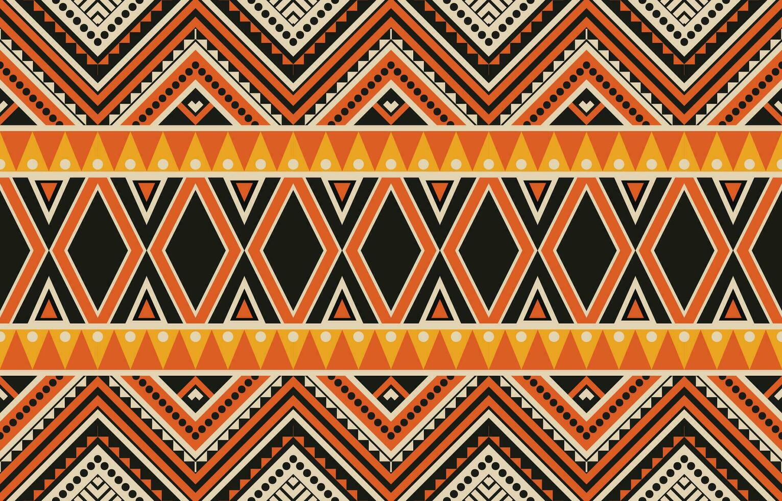 Ethnic abstract ikat art. Aztec ornament print. geometric ethnic pattern seamless  color oriental.  Design for background ,curtain, carpet, wallpaper, clothing, wrapping, Batik, vector illustration.