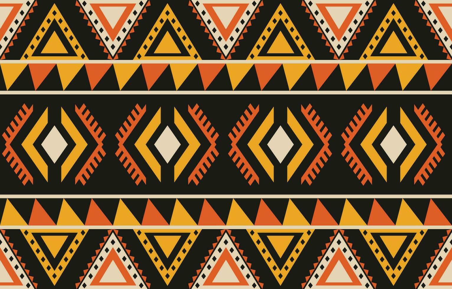 Ethnic abstract ikat art. Aztec ornament print. geometric ethnic pattern seamless  color oriental.  Design for background ,curtain, carpet, wallpaper, clothing, wrapping, Batik, vector illustration.