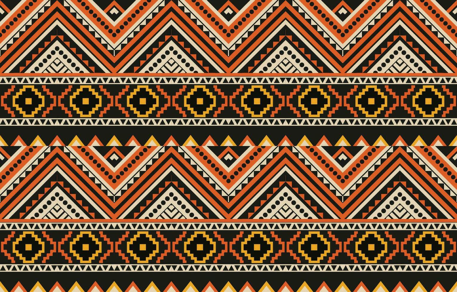 Ethnic abstract ikat art. Aztec ornament print. geometric ethnic pattern seamless  color oriental.  Design for background ,curtain, carpet, wallpaper, clothing, wrapping, Batik, vector illustration.