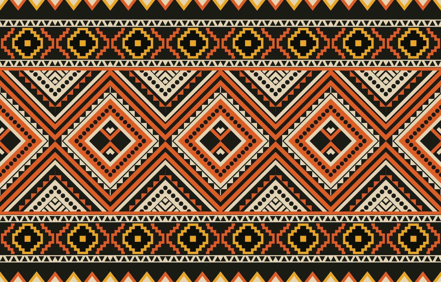 Ethnic abstract ikat art. Aztec ornament print. geometric ethnic pattern seamless  color oriental.  Design for background ,curtain, carpet, wallpaper, clothing, wrapping, Batik, vector illustration.