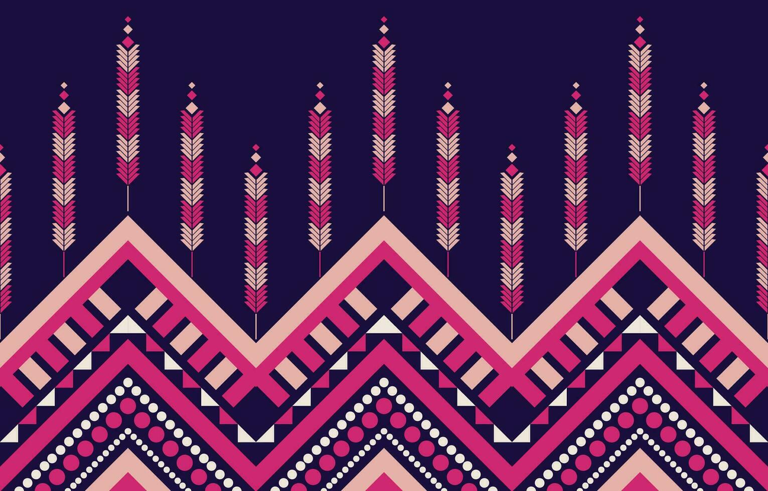 Ethnic abstract ikat art. Aztec ornament print. geometric ethnic pattern seamless  color oriental.  Design for background ,curtain, carpet, wallpaper, clothing, wrapping, Batik, vector illustration.