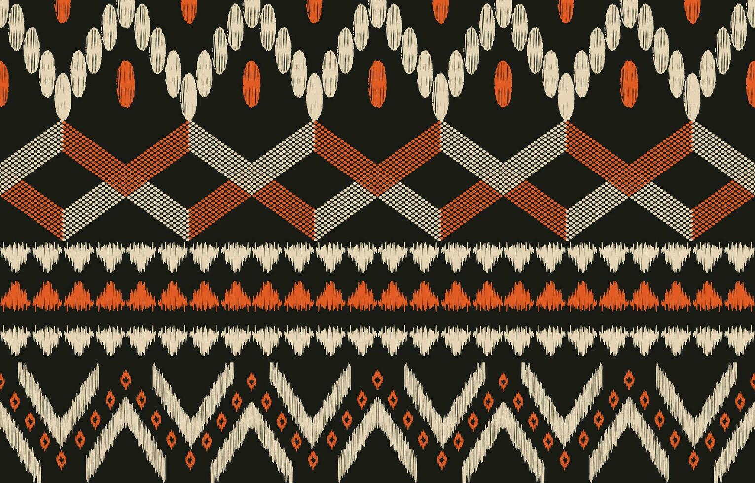 Ethnic abstract ikat art. Aztec ornament print. geometric ethnic pattern seamless  color oriental.  Design for background ,curtain, carpet, wallpaper, clothing, wrapping, Batik, vector illustration.