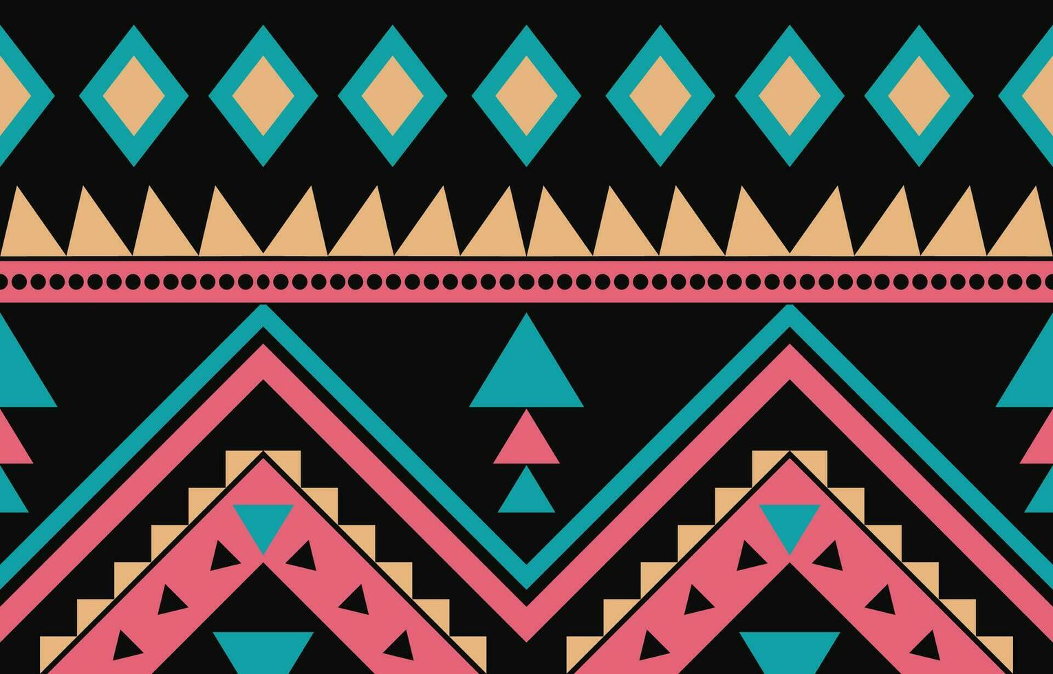 Ethnic abstract ikat art. Aztec ornament print. geometric ethnic pattern seamless  color oriental.  Design for background ,curtain, carpet, wallpaper, clothing, wrapping, Batik, vector illustration.