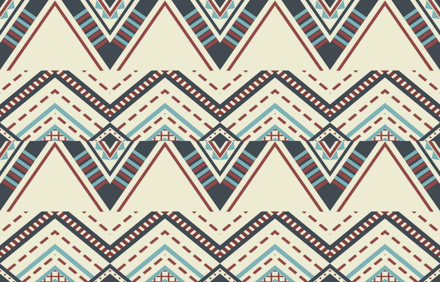 Ethnic abstract ikat art. Aztec ornament print. geometric ethnic pattern seamless  color oriental.  Design for background ,curtain, carpet, wallpaper, clothing, wrapping, Batik, vector illustration.