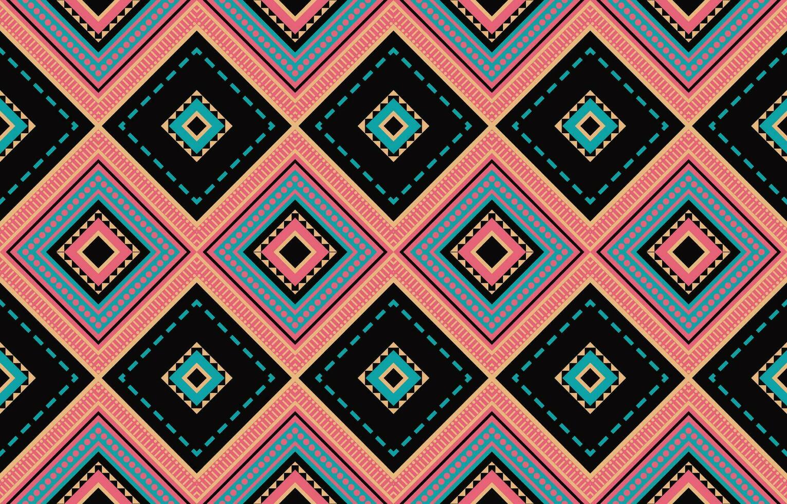 Ethnic abstract ikat art. Aztec ornament print. geometric ethnic pattern seamless  color oriental.  Design for background ,curtain, carpet, wallpaper, clothing, wrapping, Batik, vector illustration.