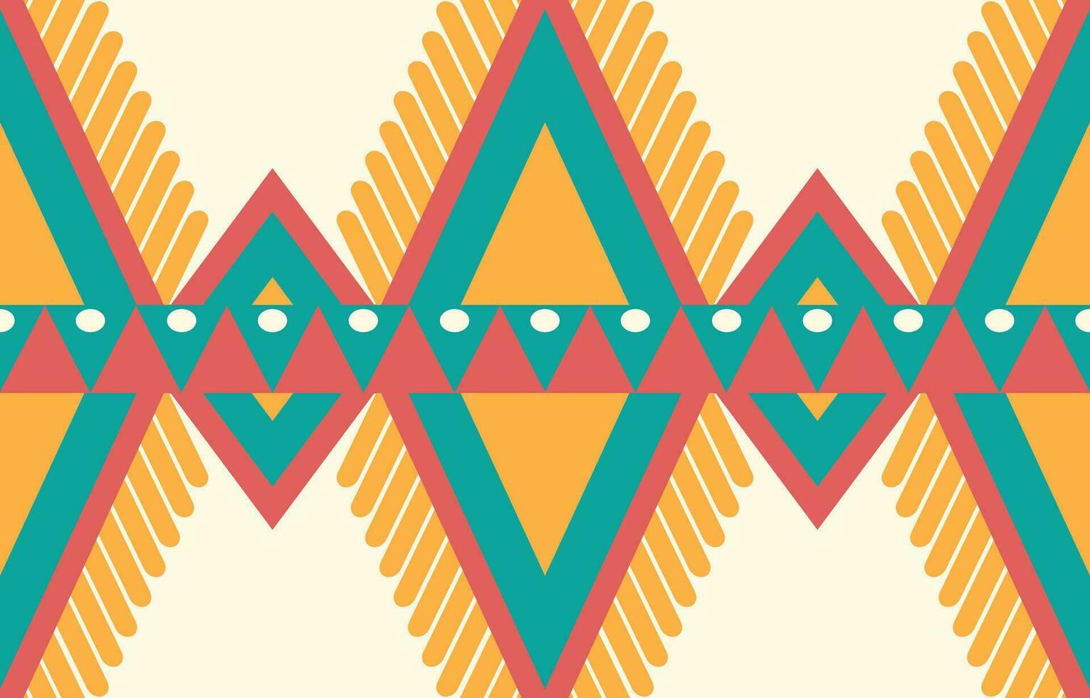 Ethnic abstract ikat art. Aztec ornament print. geometric ethnic pattern seamless  color oriental.  Design for background ,curtain, carpet, wallpaper, clothing, wrapping, Batik, vector illustration.