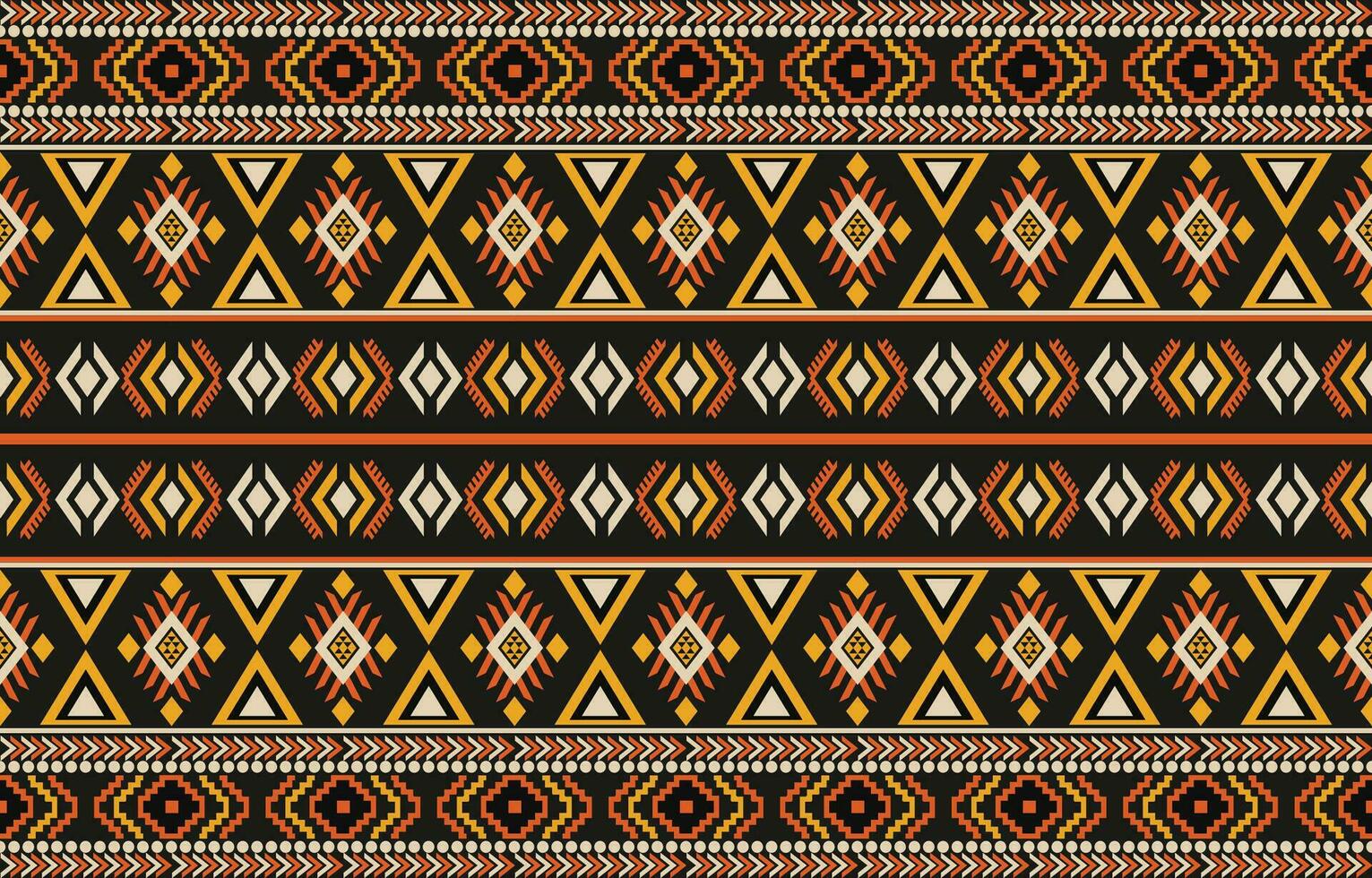 Ethnic abstract ikat art. Aztec ornament print. geometric ethnic pattern seamless  color oriental.  Design for background ,curtain, carpet, wallpaper, clothing, wrapping, Batik, vector illustration.