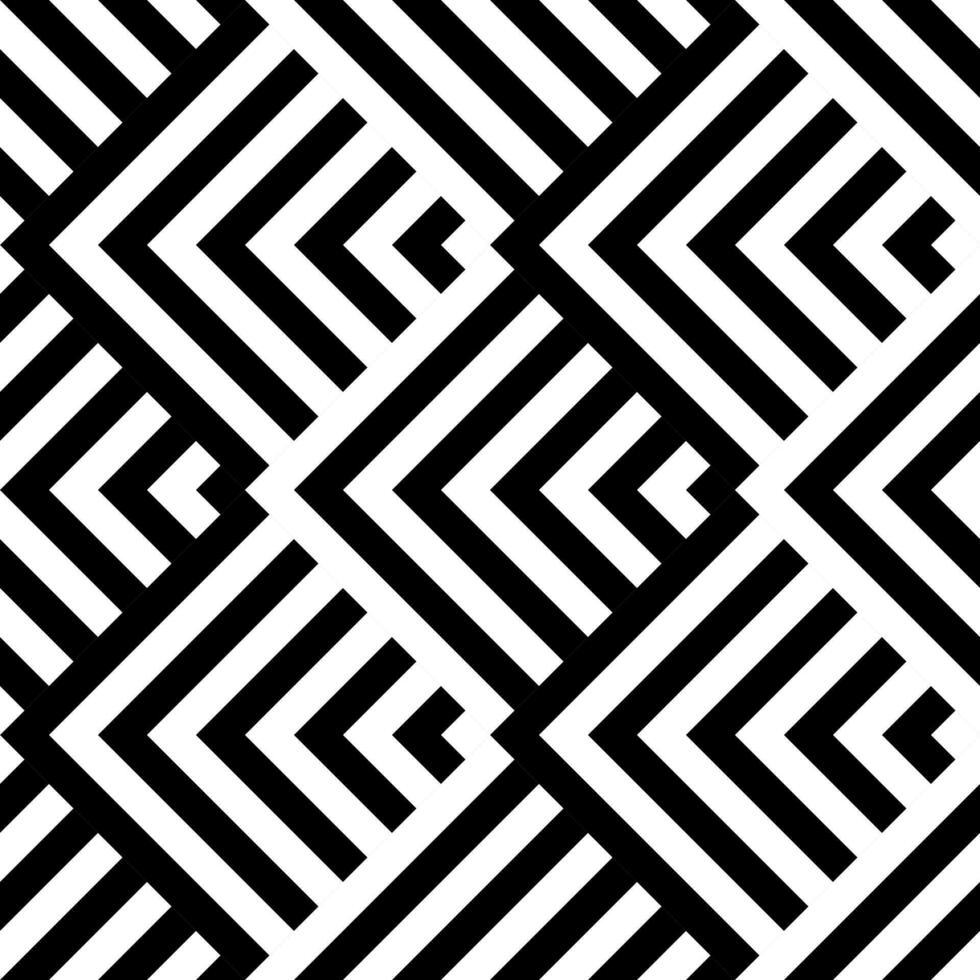 monocromo étnico ikat geometría sorprendentes negro y blanco geométrico línea raya sin costura antecedentes para textiles, interiores y Moda vector