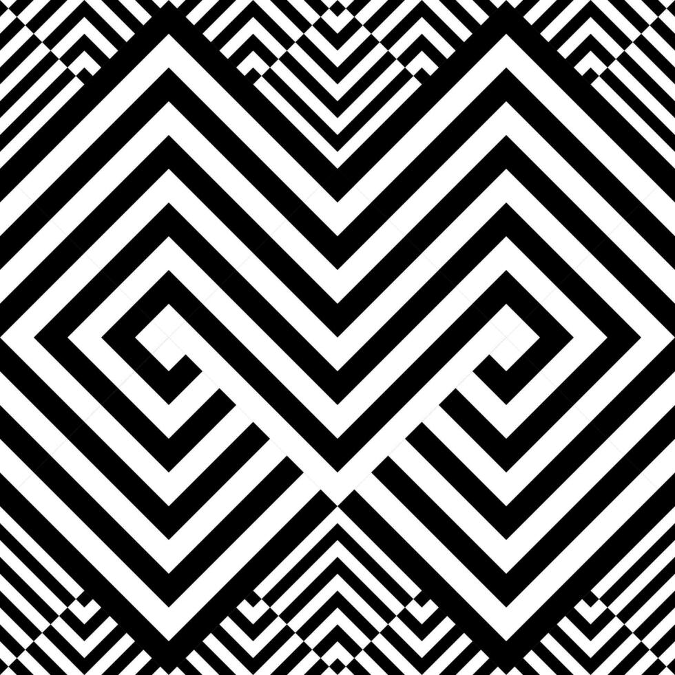 Contemporary chevron ikat patterns ethnic black and white geometric textiles and embroidery for interior design and clothing vector