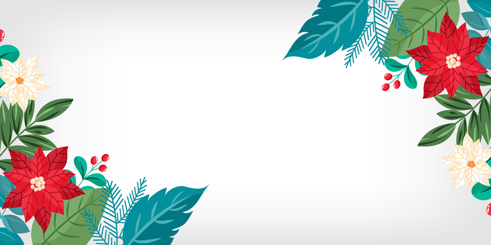 Colorful floral border frame art background vector. Flower style