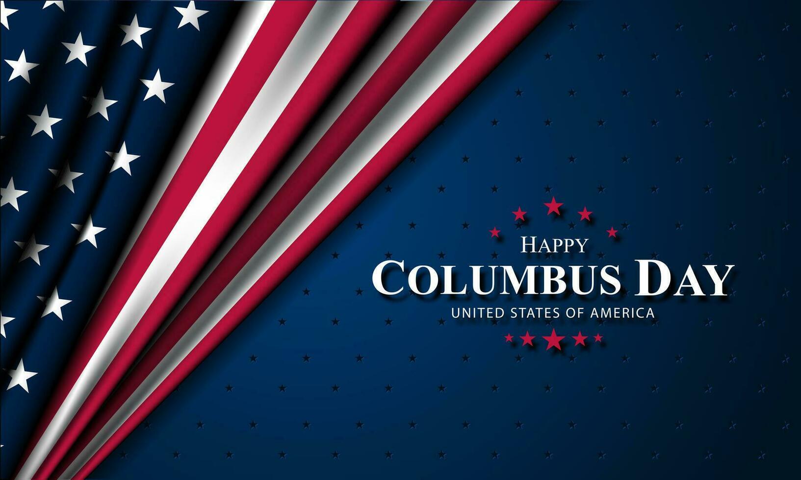 Happy Columbus Day background vector illustration