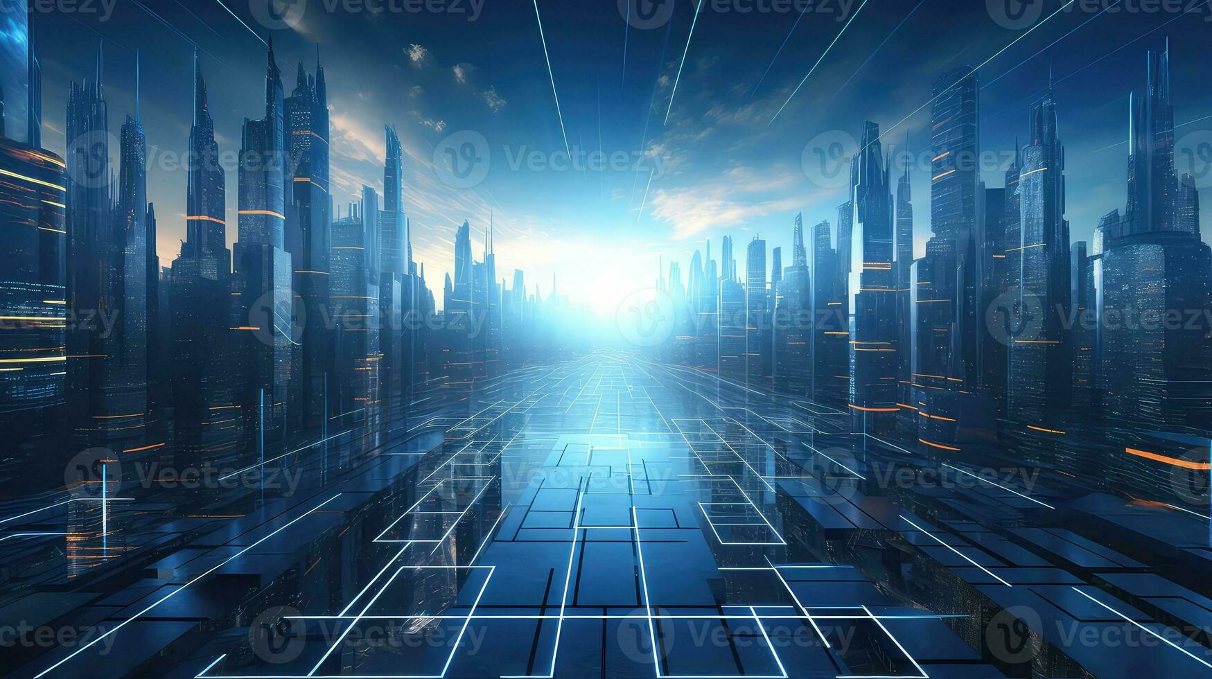 Edge of Tomorrow Advancements in Modern Futuristic Technology AI generated photo