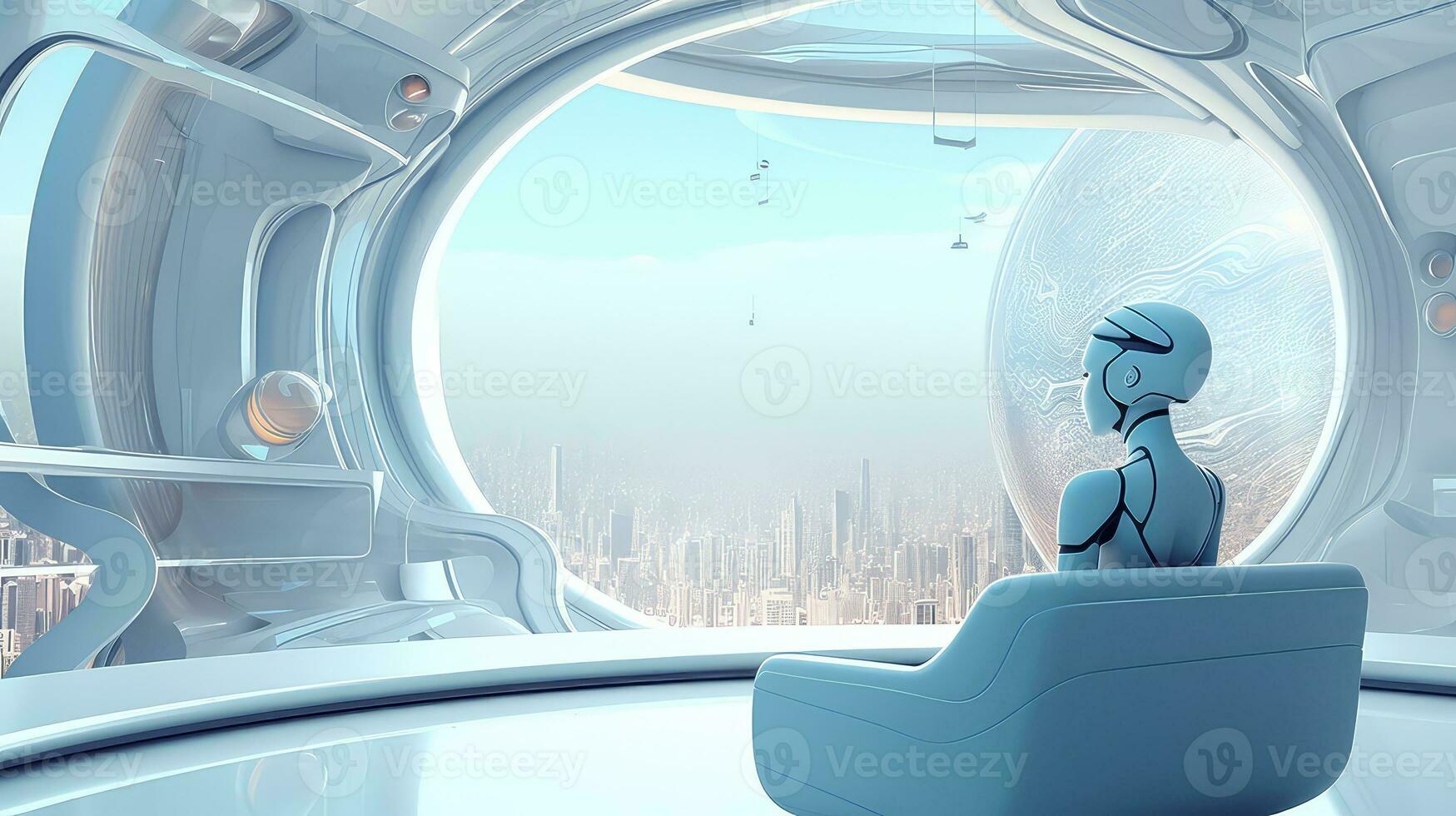 Edge of Tomorrow Advancements in Modern Futuristic Technology AI generated photo