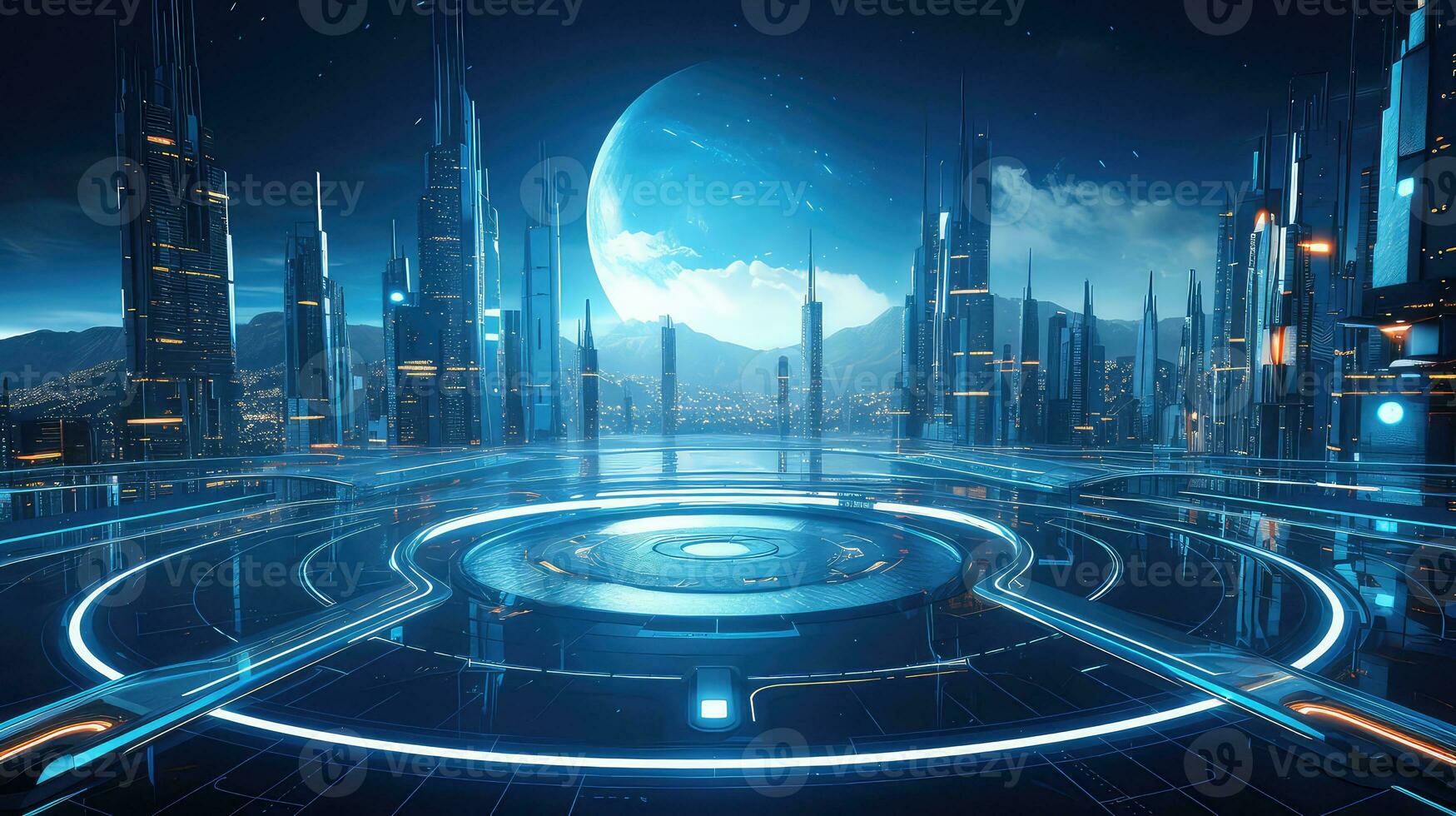 Edge of Tomorrow Advancements in Modern Futuristic Technology AI generated photo