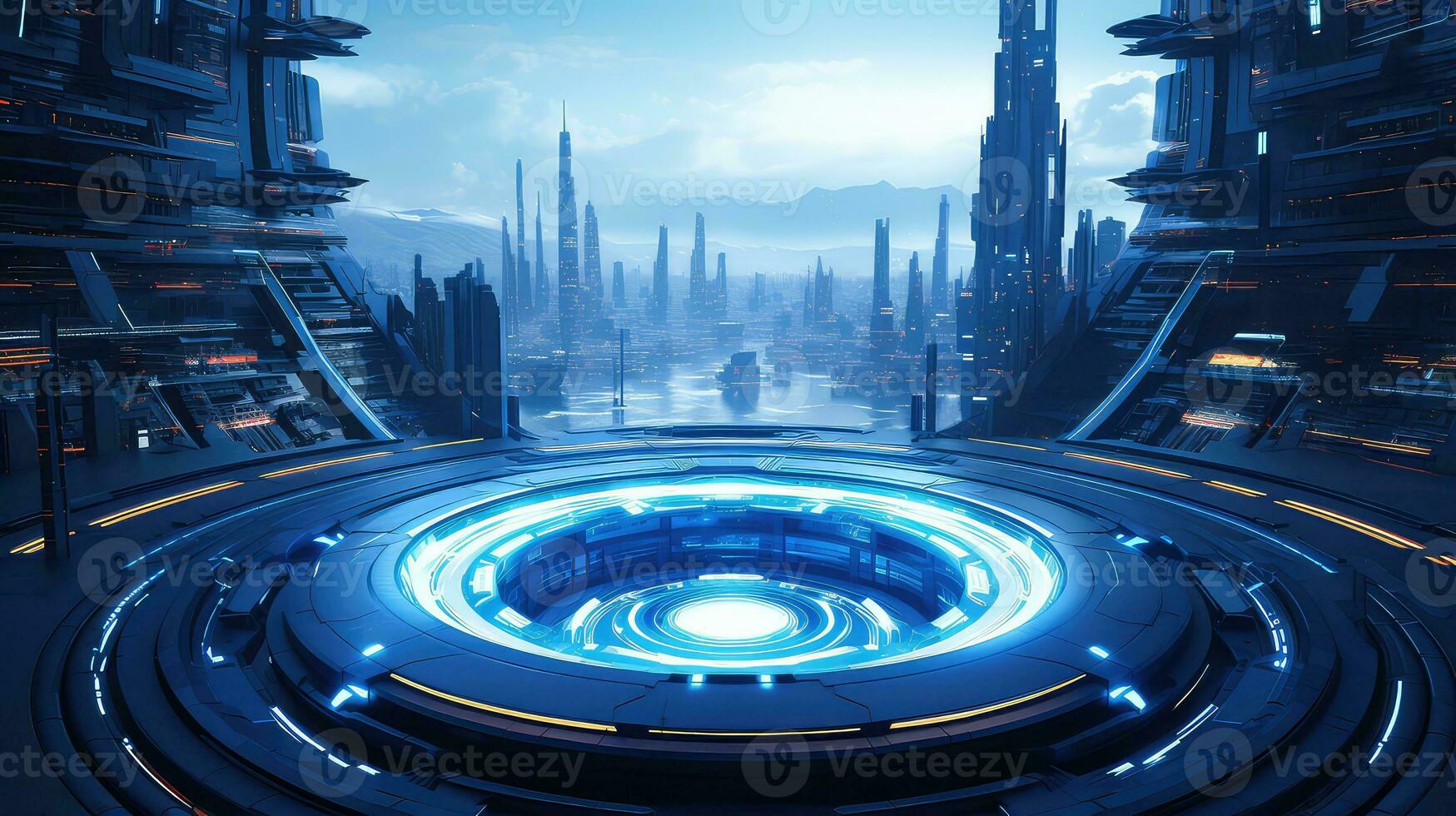 Edge of Tomorrow Advancements in Modern Futuristic Technology AI generated photo