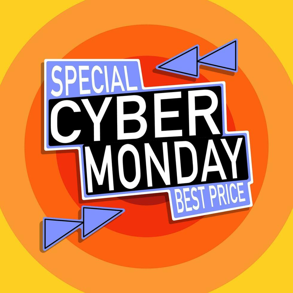 Special Offer, Cyber Monday Advertising vector