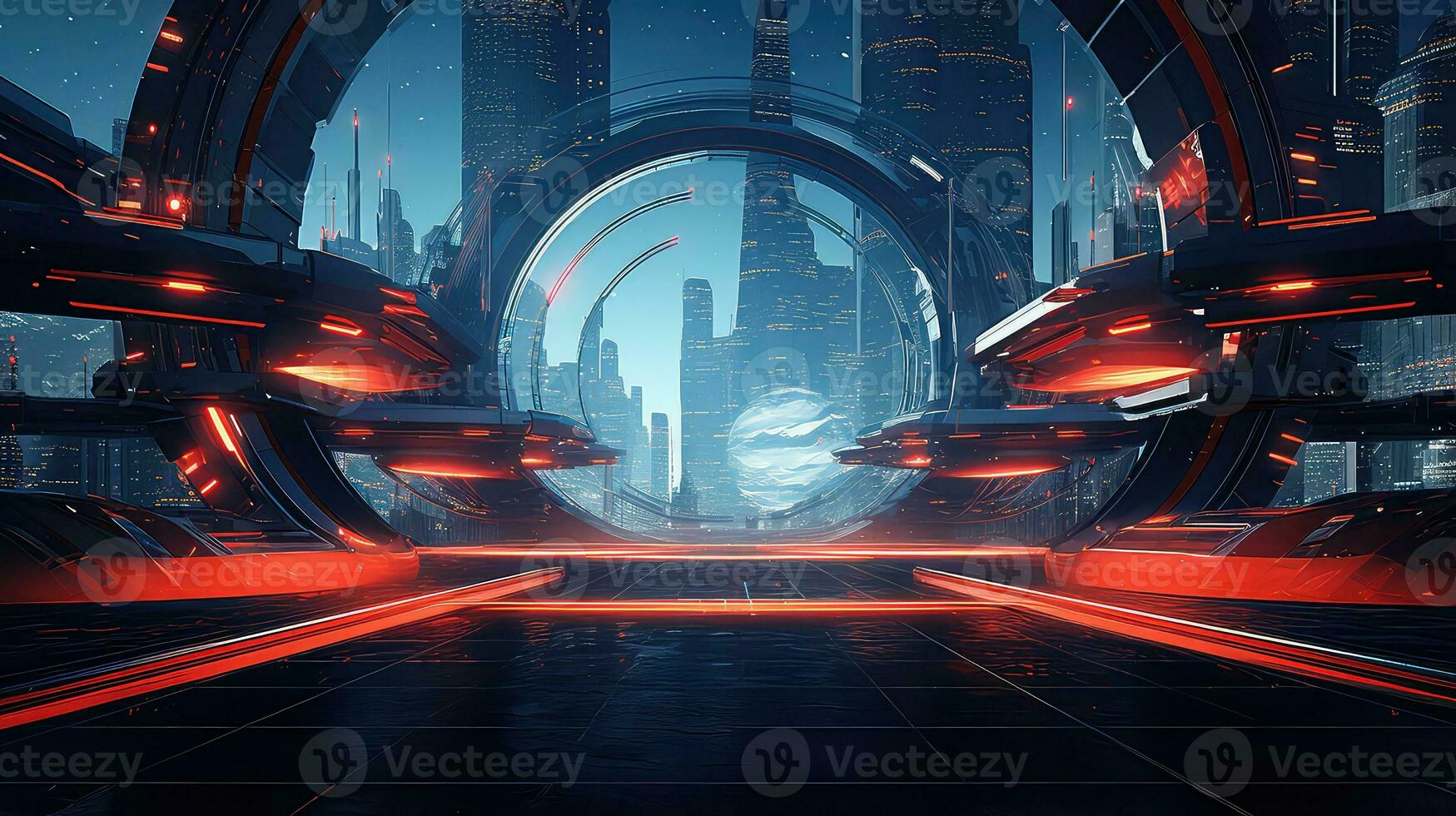 Edge of Tomorrow Advancements in Modern Futuristic Technology AI generated photo