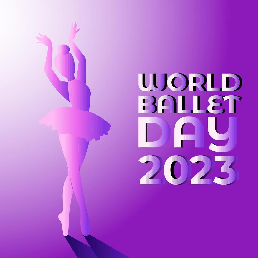 international world ballet day 2023 28547933 Vector Art at Vecteezy