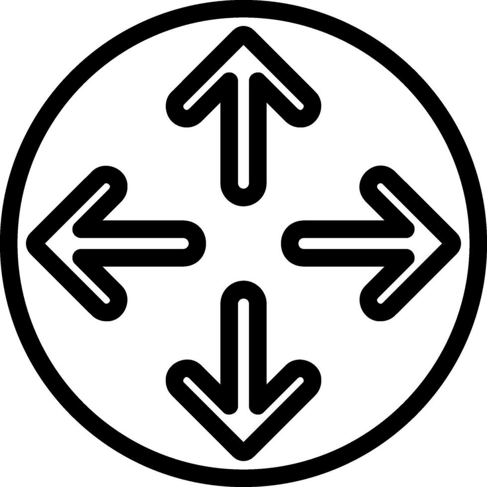 expand line icon vector