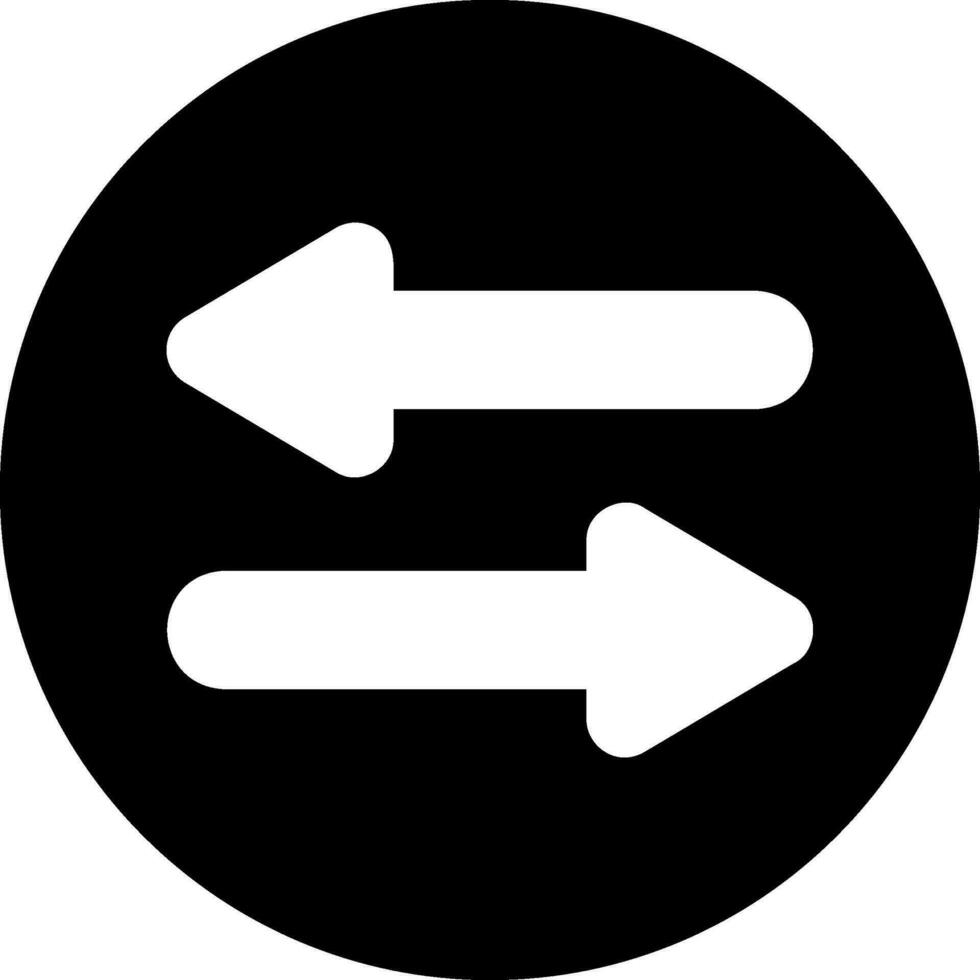 left right glyph icon vector