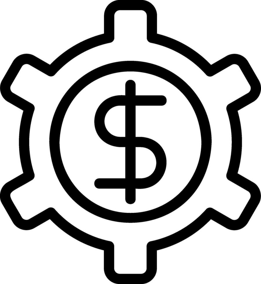 banking system line icon vector