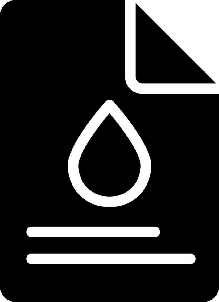 science report glyph icon vector