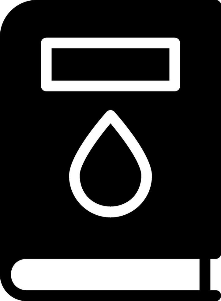 science book glyph icon vector