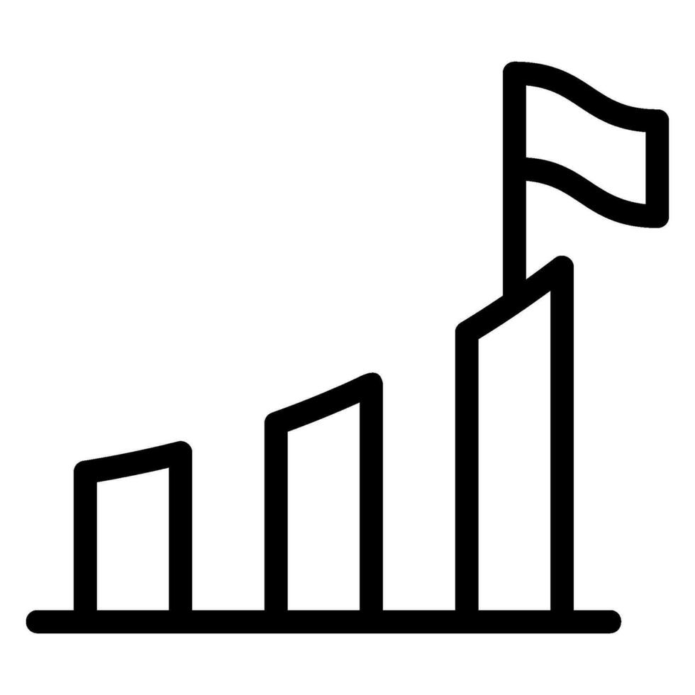 goal line icon vector