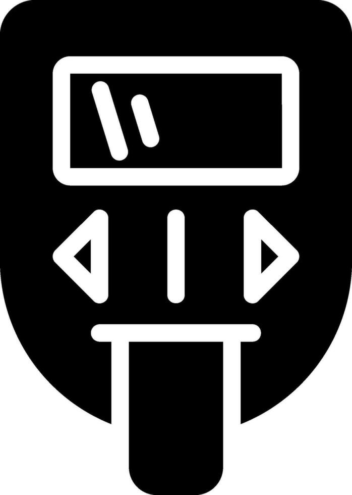 glucometer glyph icon vector